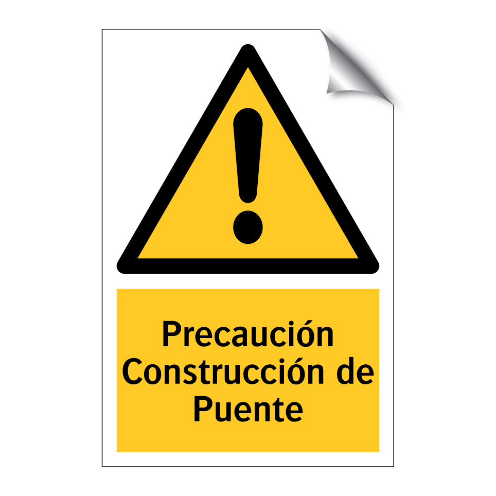 Precaución Construcción de Puente