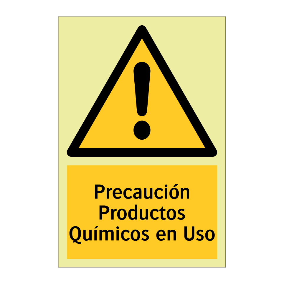 Precaución Productos Químicos en Uso