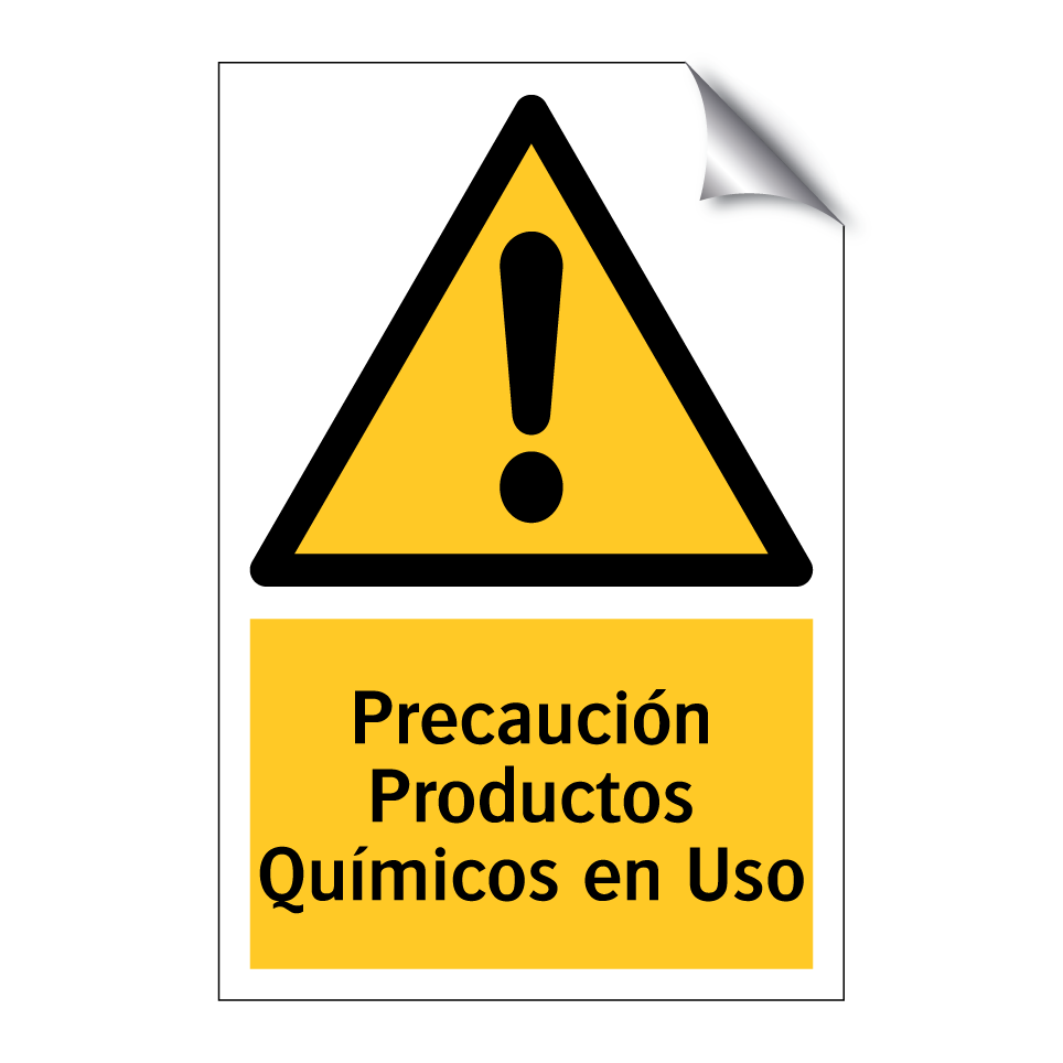 Precaución Productos Químicos en Uso