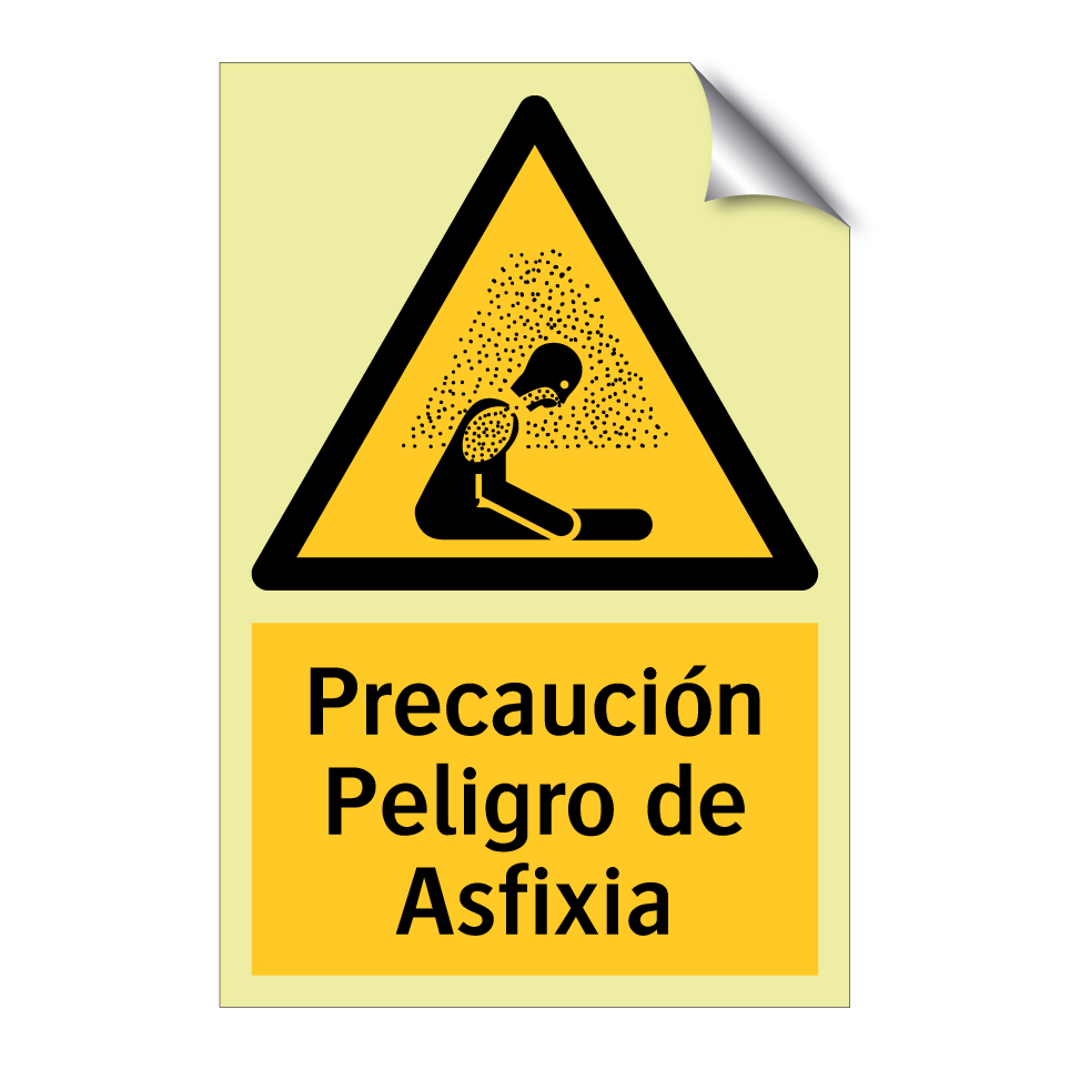 Precaución Peligro de Asfixia