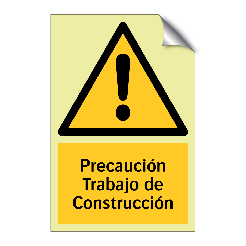 Precaución Trabajo de Construcción