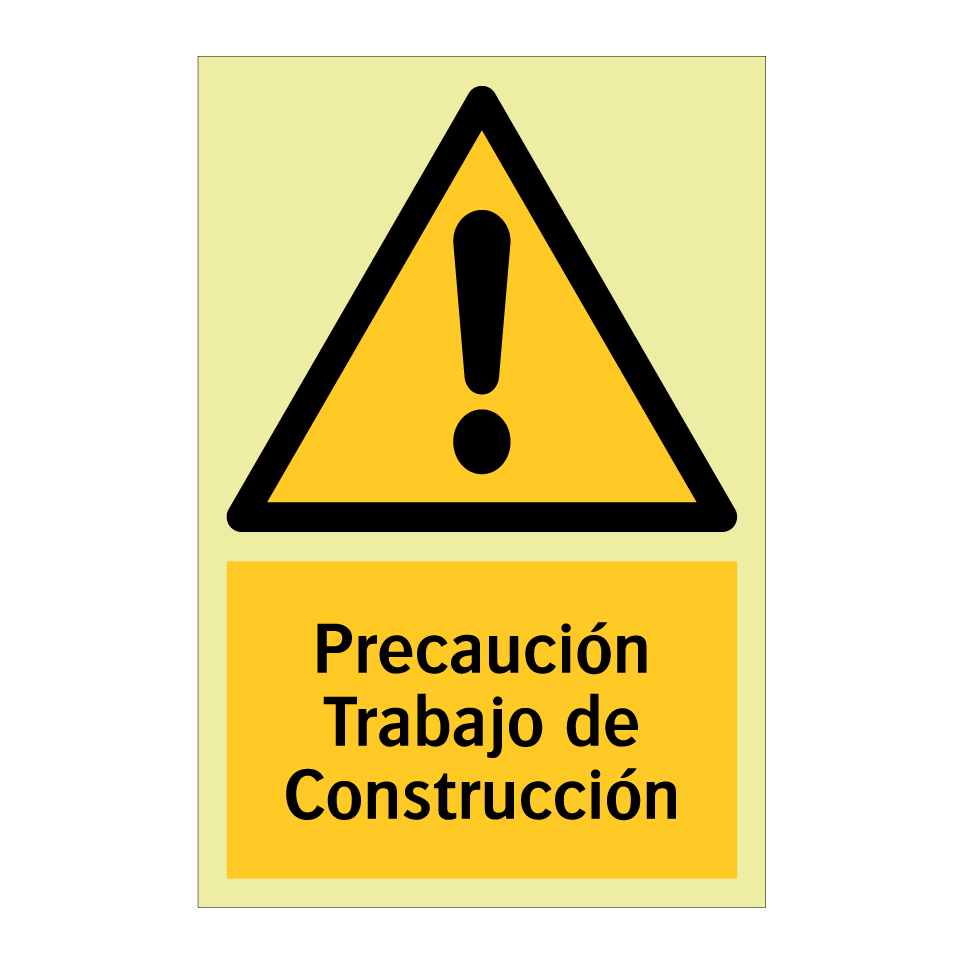 Precaución Trabajo de Construcción