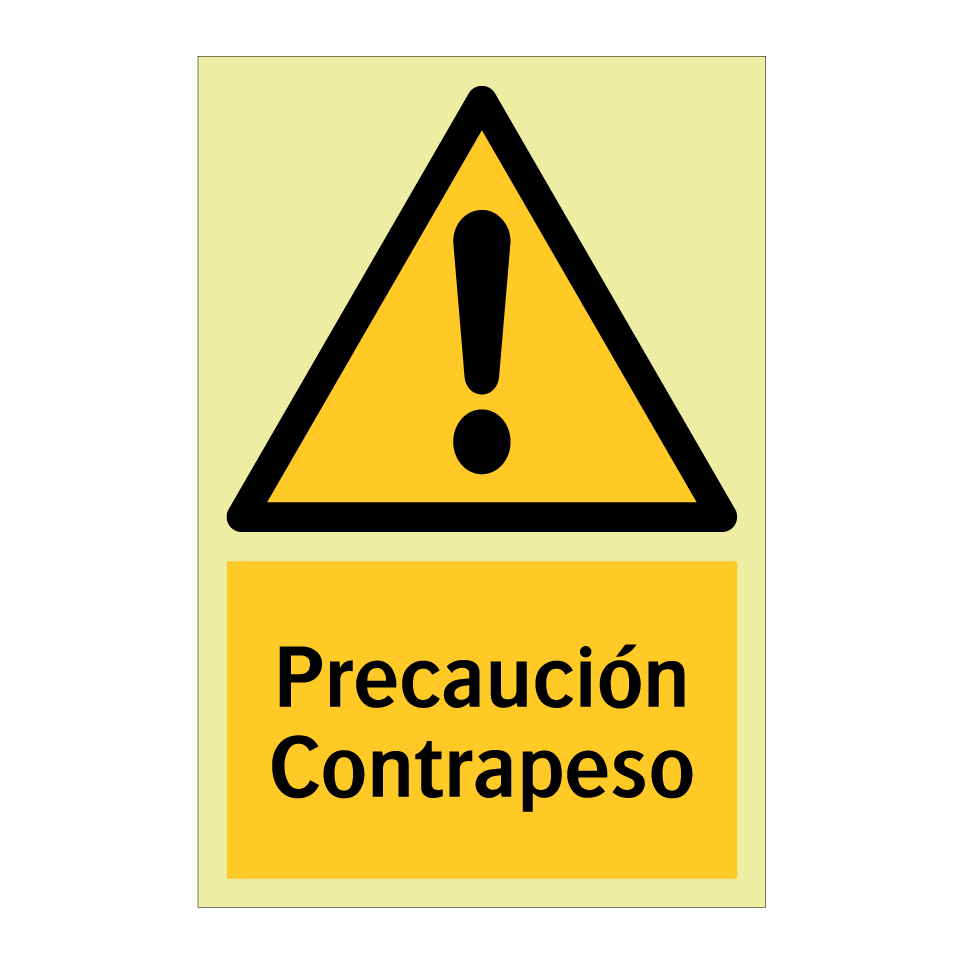 Precaución Contrapeso