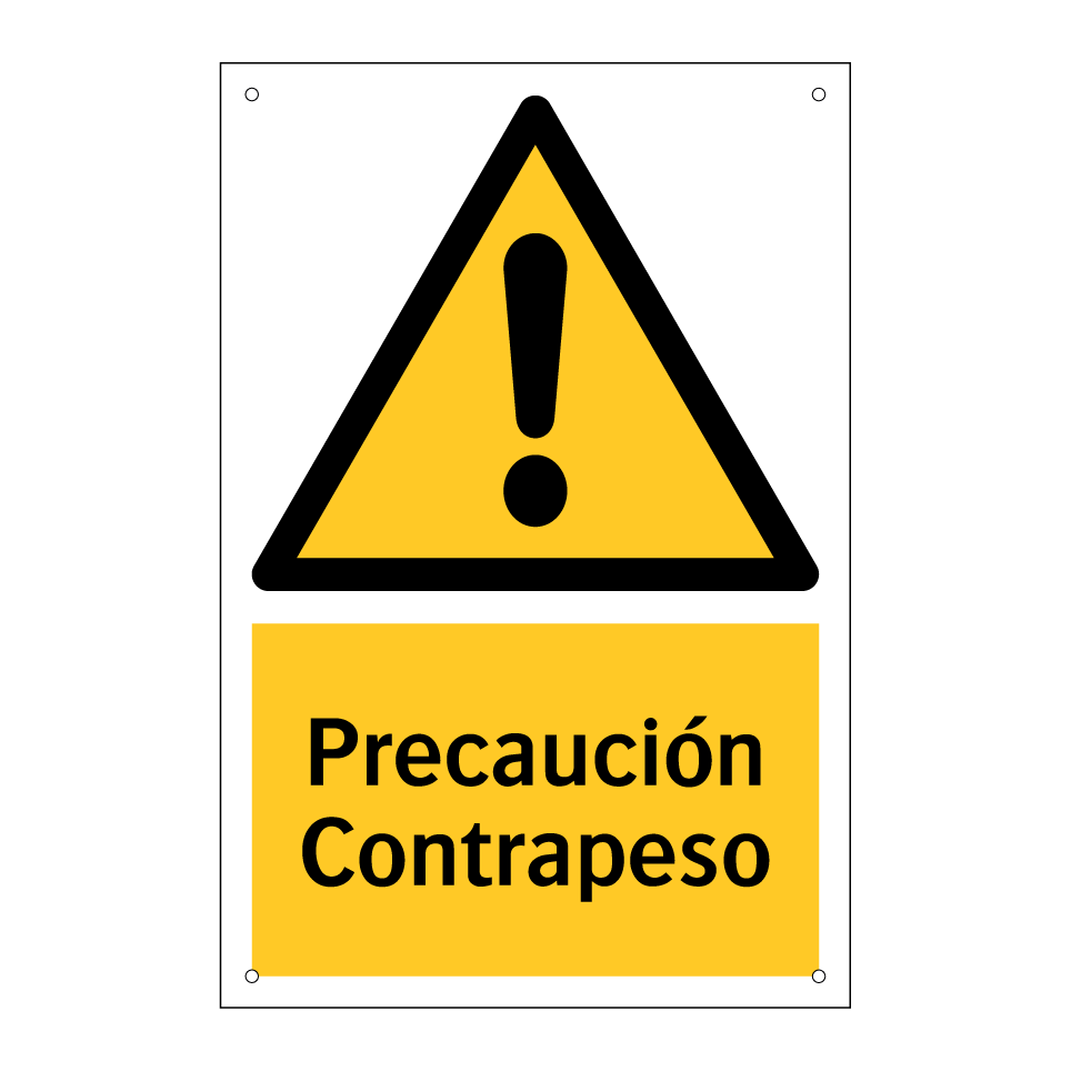 Precaución Contrapeso