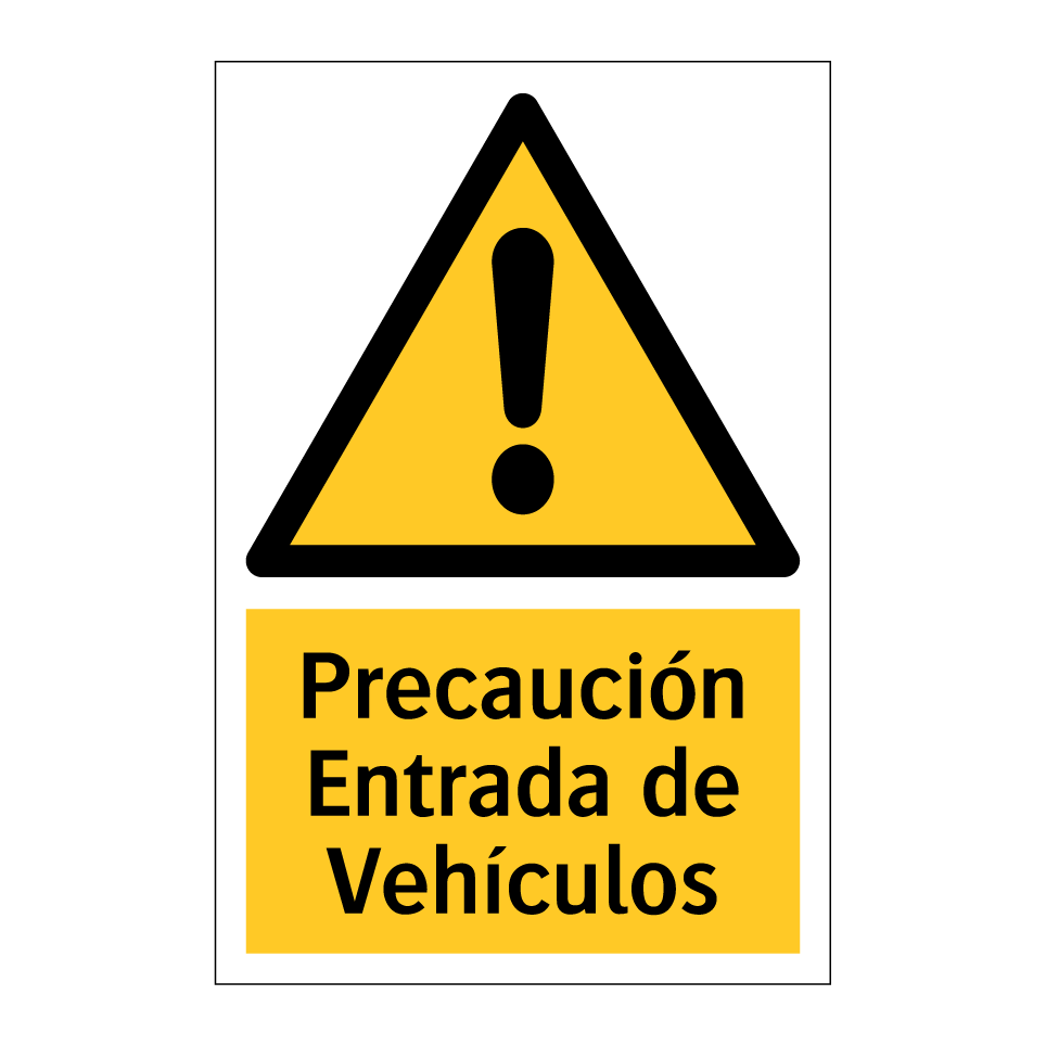 Precaución Entrada de Vehículos