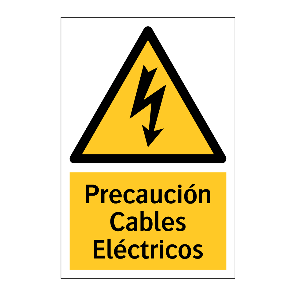 Precaución Cables Eléctricos