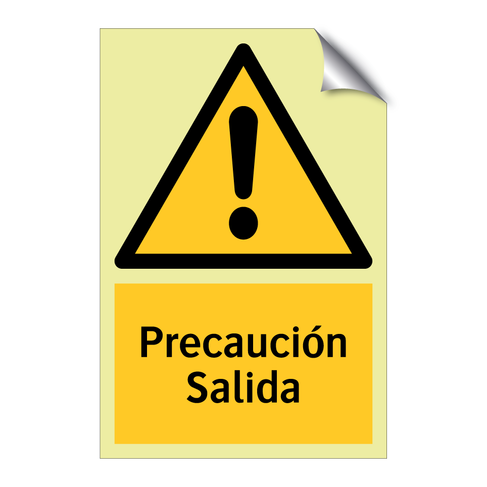Precaución Salida