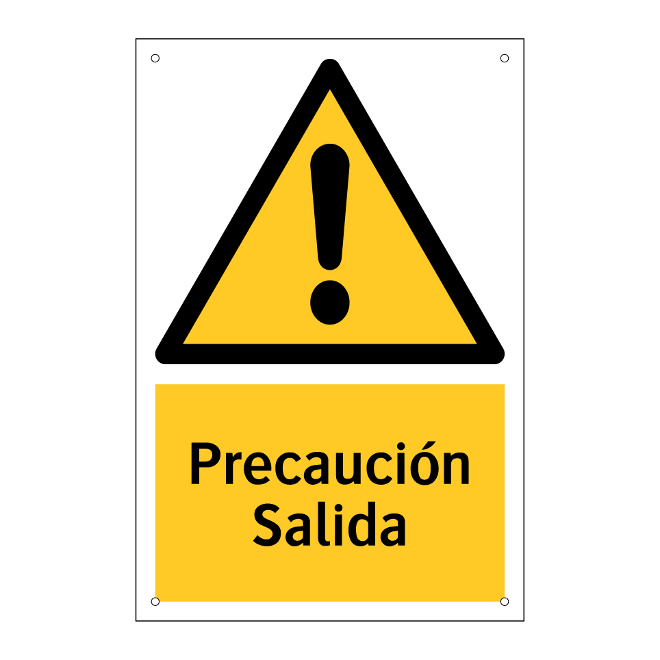 Precaución Salida
