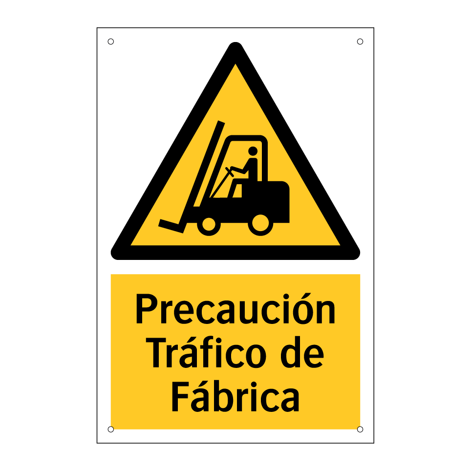 Precaución Tráfico de Fábrica