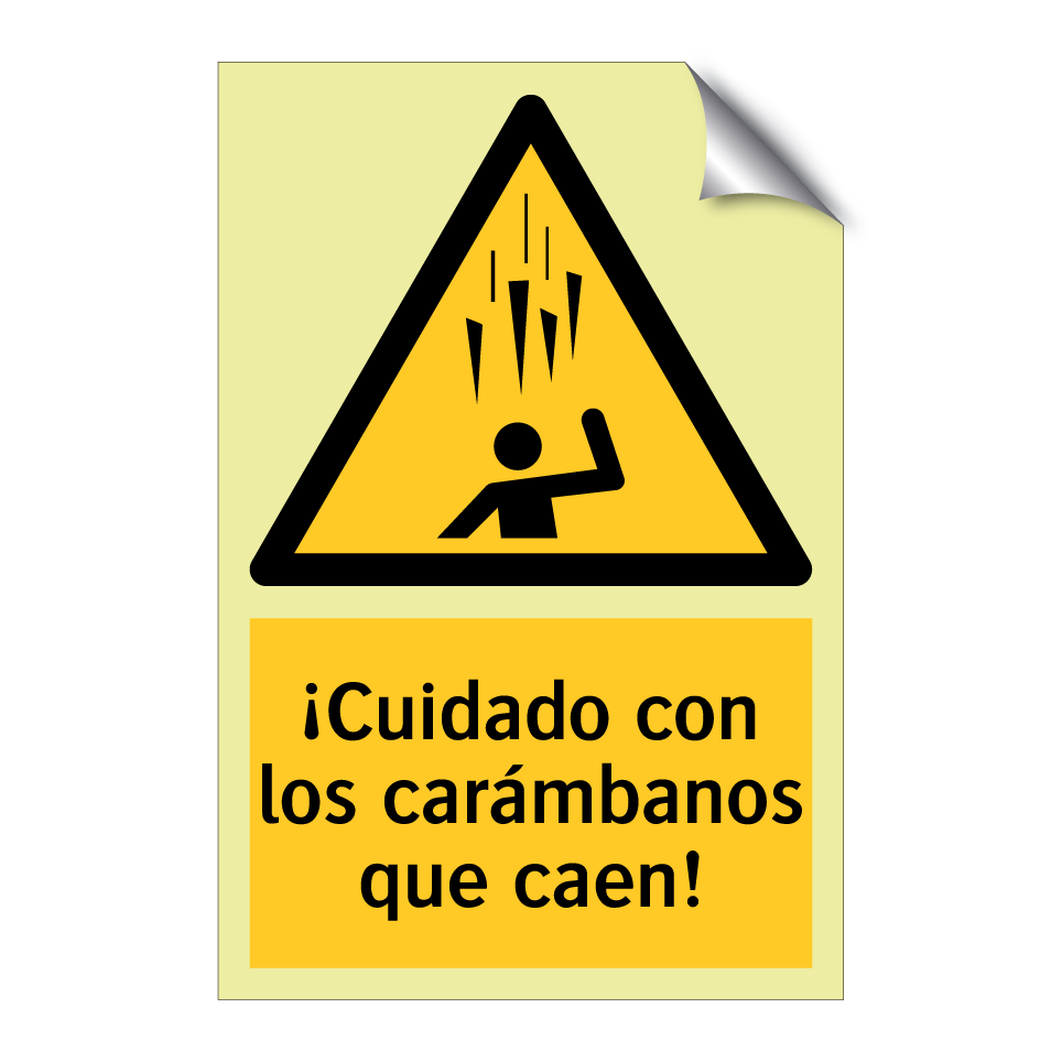 ¡Cuidado con los carámbanos que caen!