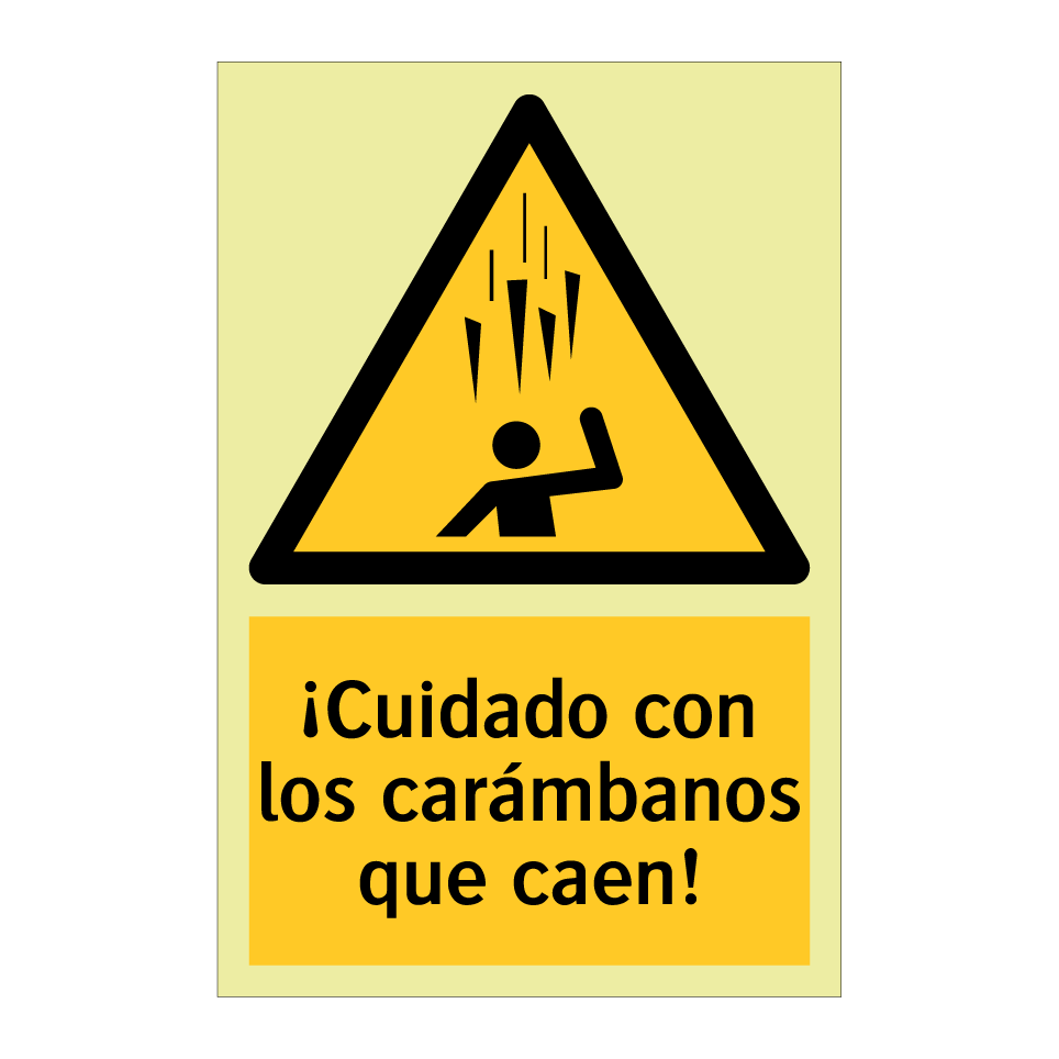 ¡Cuidado con los carámbanos que caen!