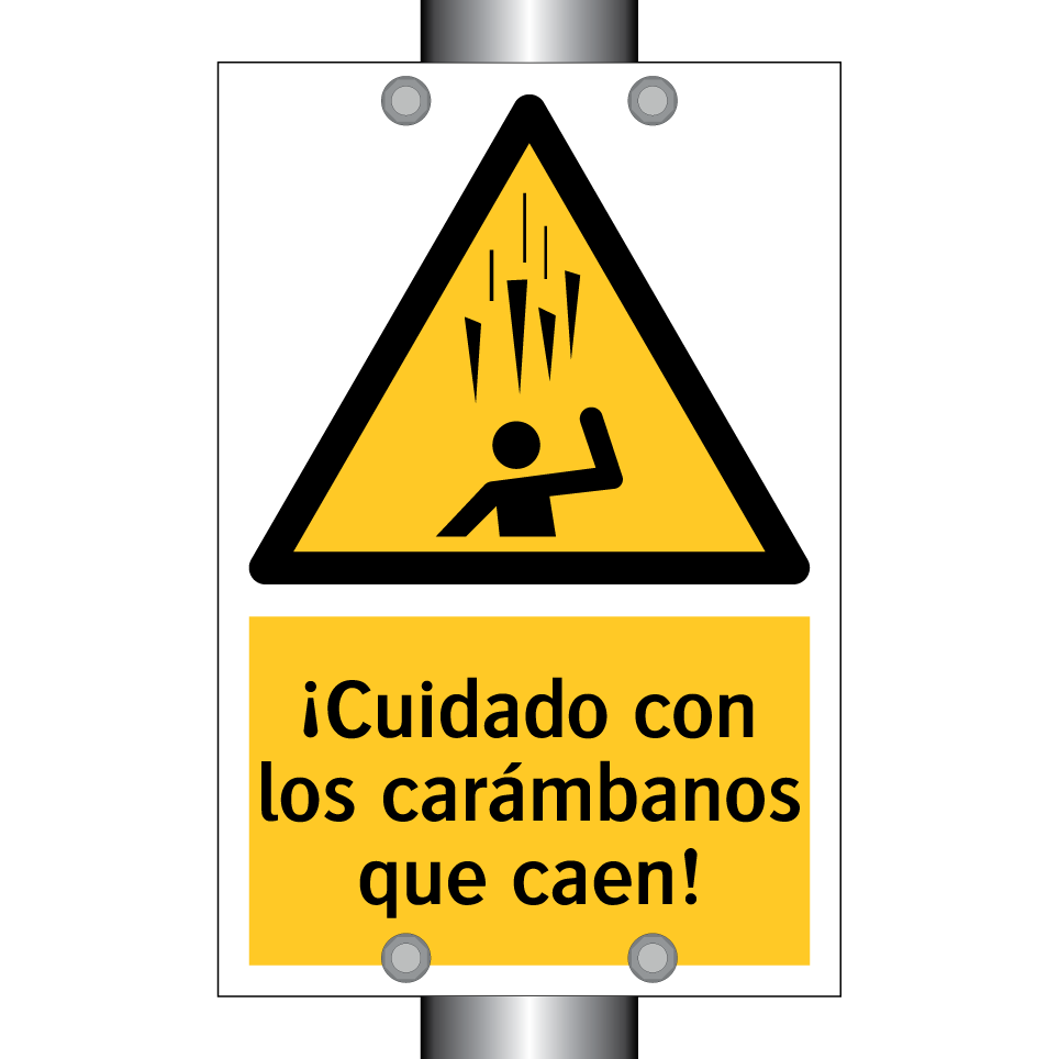 ¡Cuidado con los carámbanos que caen!