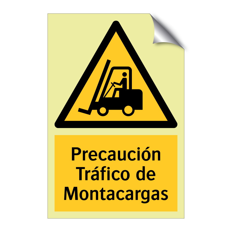 Precaución Tráfico de Montacargas