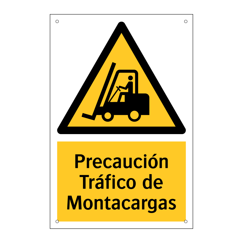 Precaución Tráfico de Montacargas