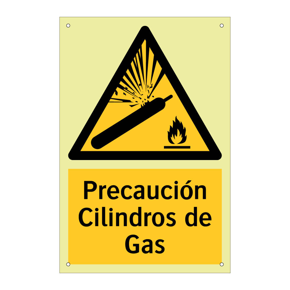 Precaución Cilindros de Gas