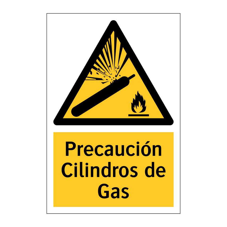 Precaución Cilindros de Gas