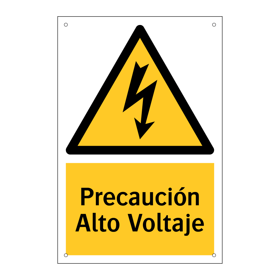 Precaución Alto Voltaje