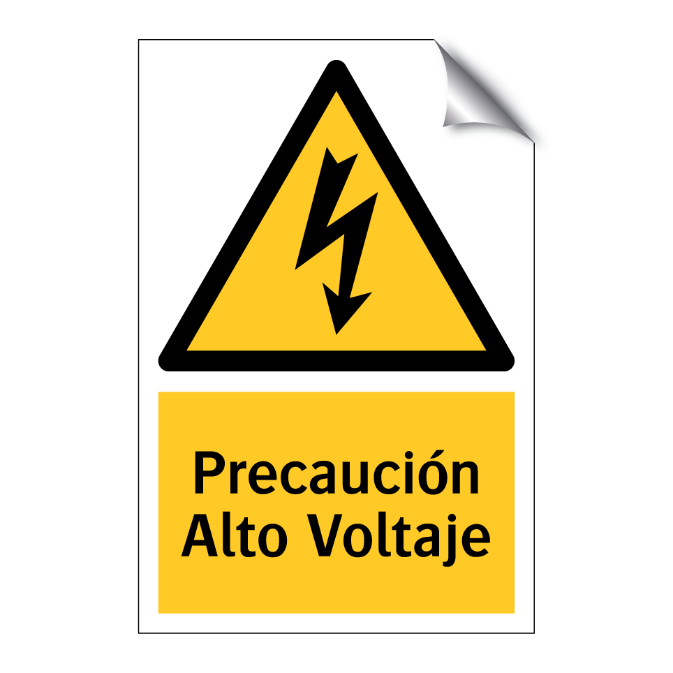 Precaución Alto Voltaje