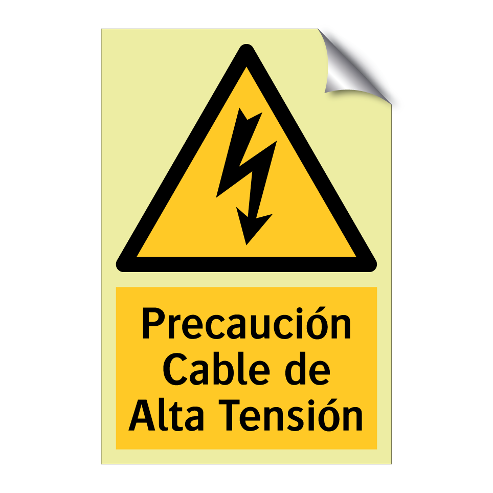 Precaución Cable de Alta Tensión