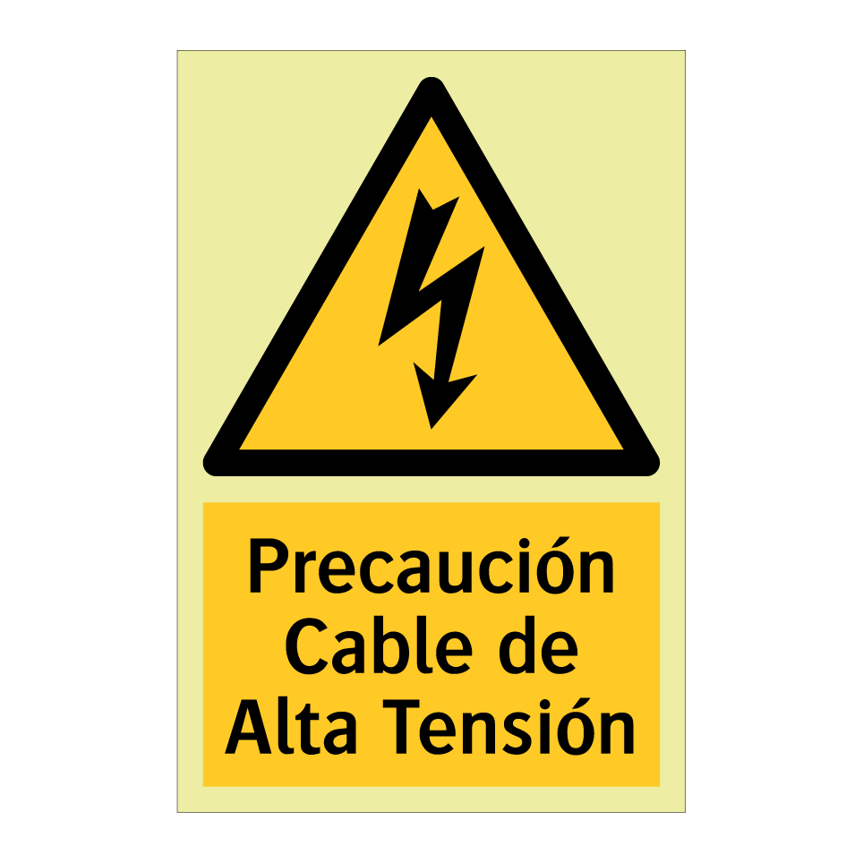 Precaución Cable de Alta Tensión