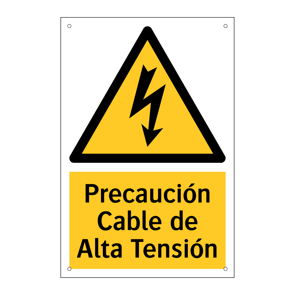 Precaución Cable de Alta Tensión