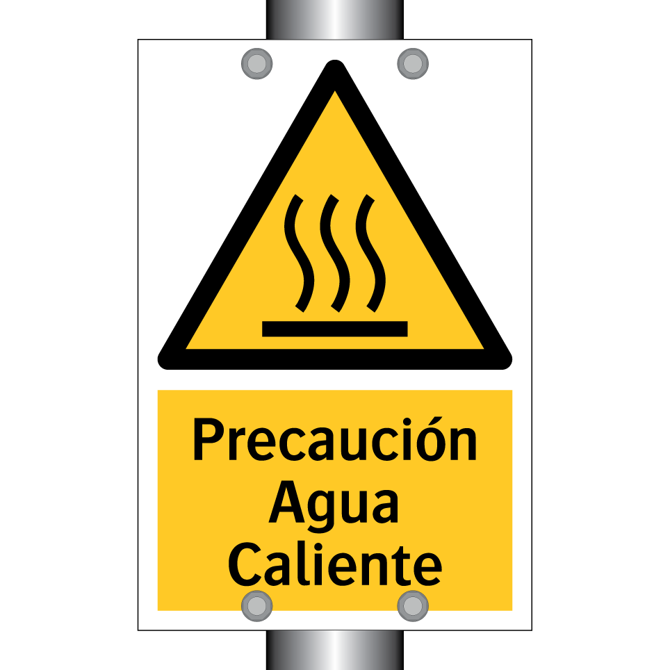 Precaución Agua Caliente