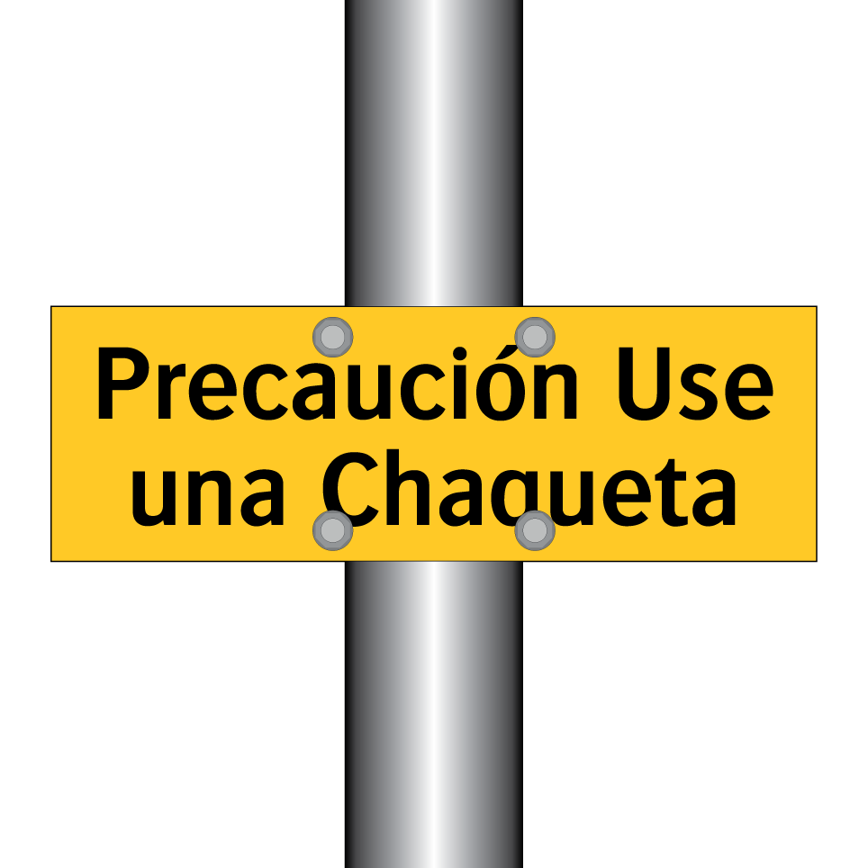 Precaución Use una Chaqueta