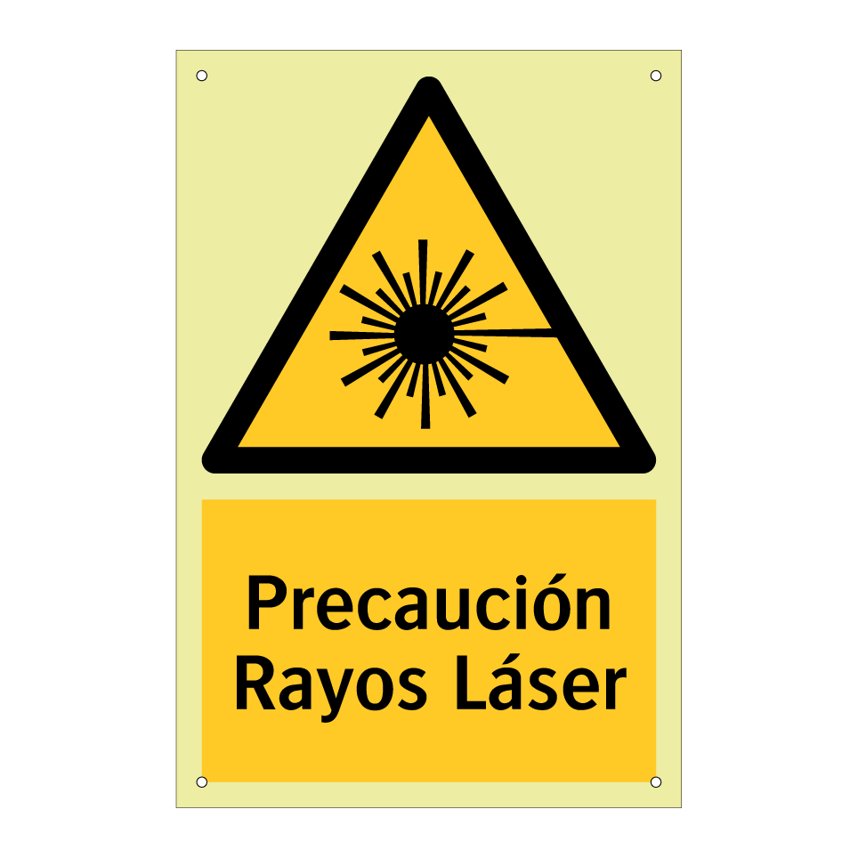 Precaución Rayos Láser