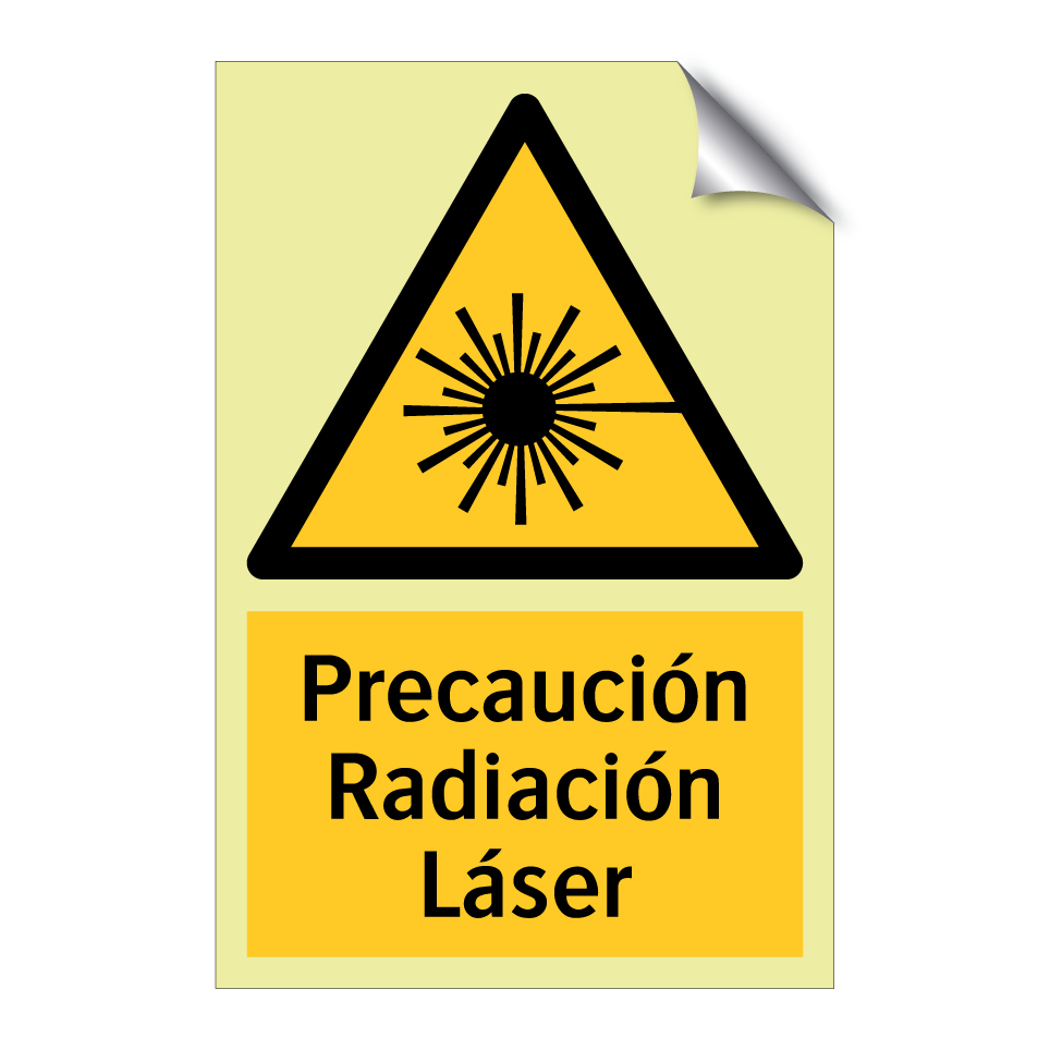 Precaución Radiación Láser