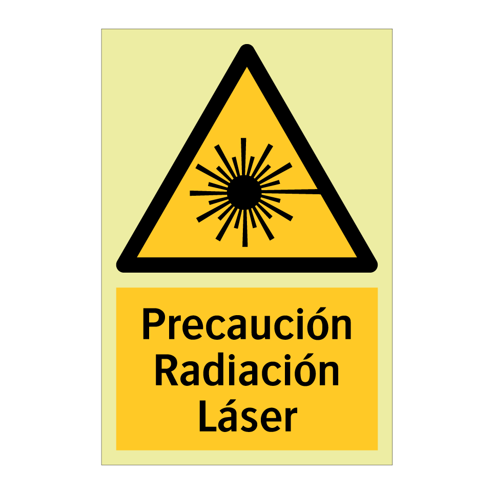 Precaución Radiación Láser