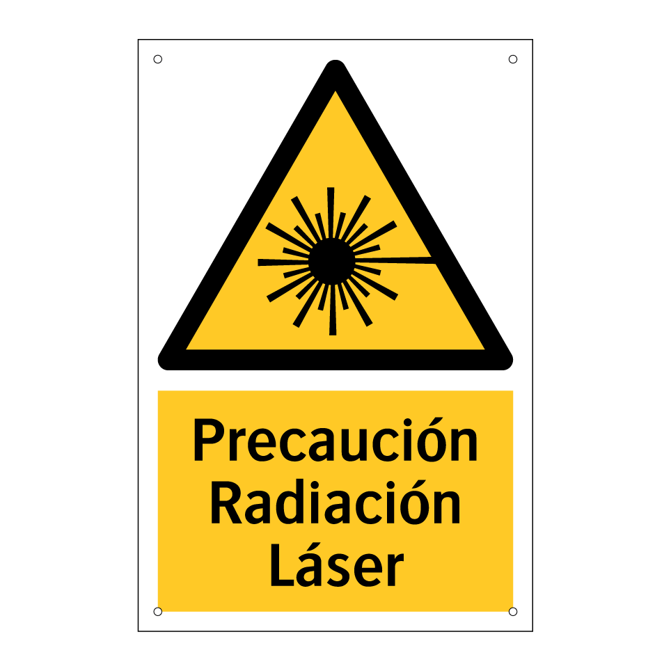 Precaución Radiación Láser