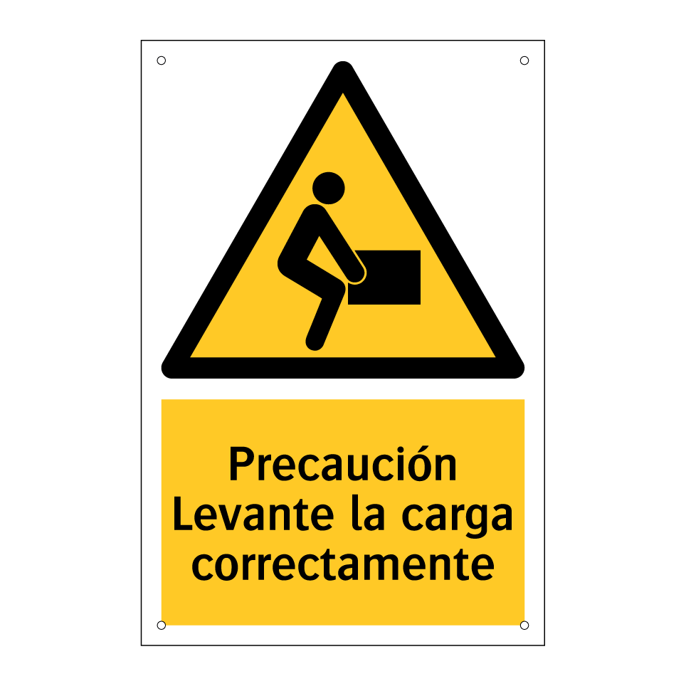 Precaución Levante la carga correctamente