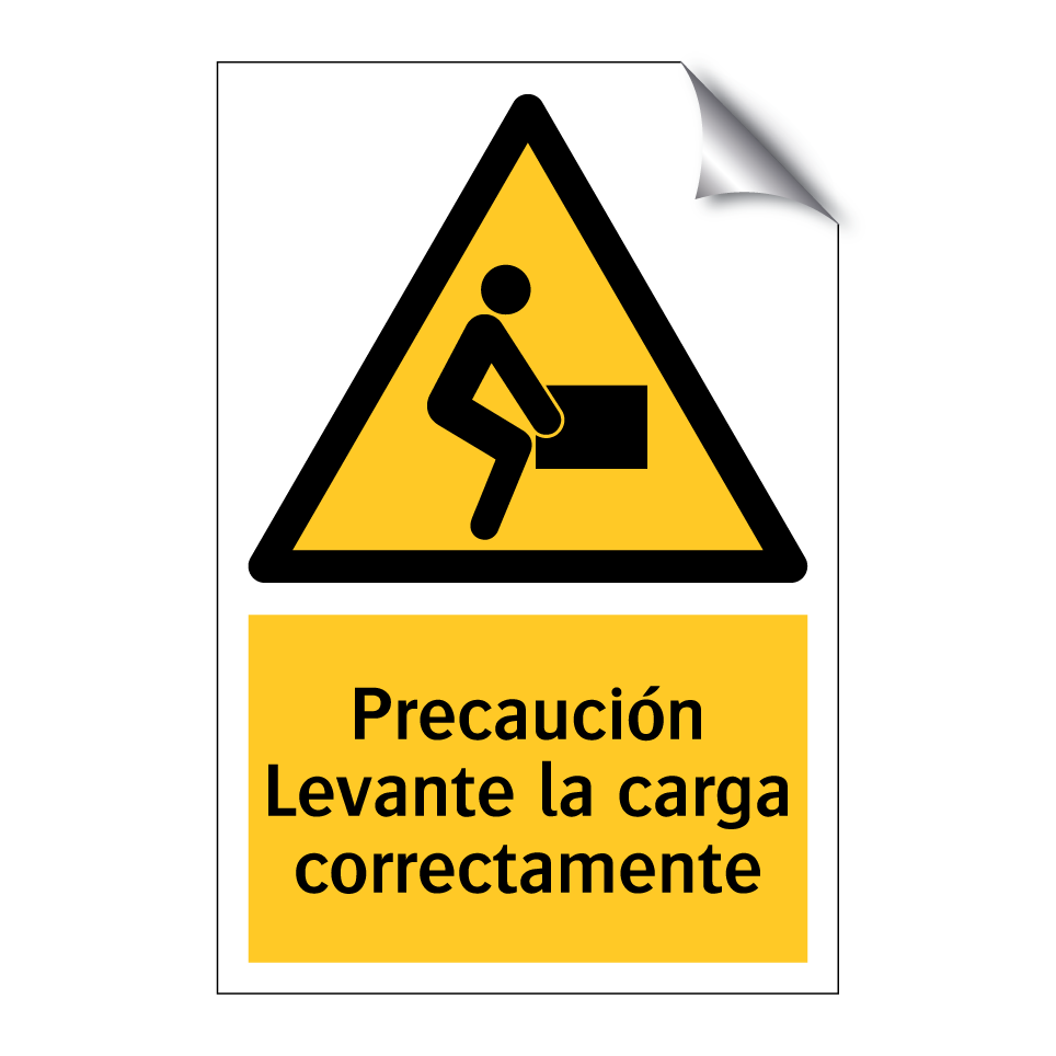 Precaución Levante la carga correctamente