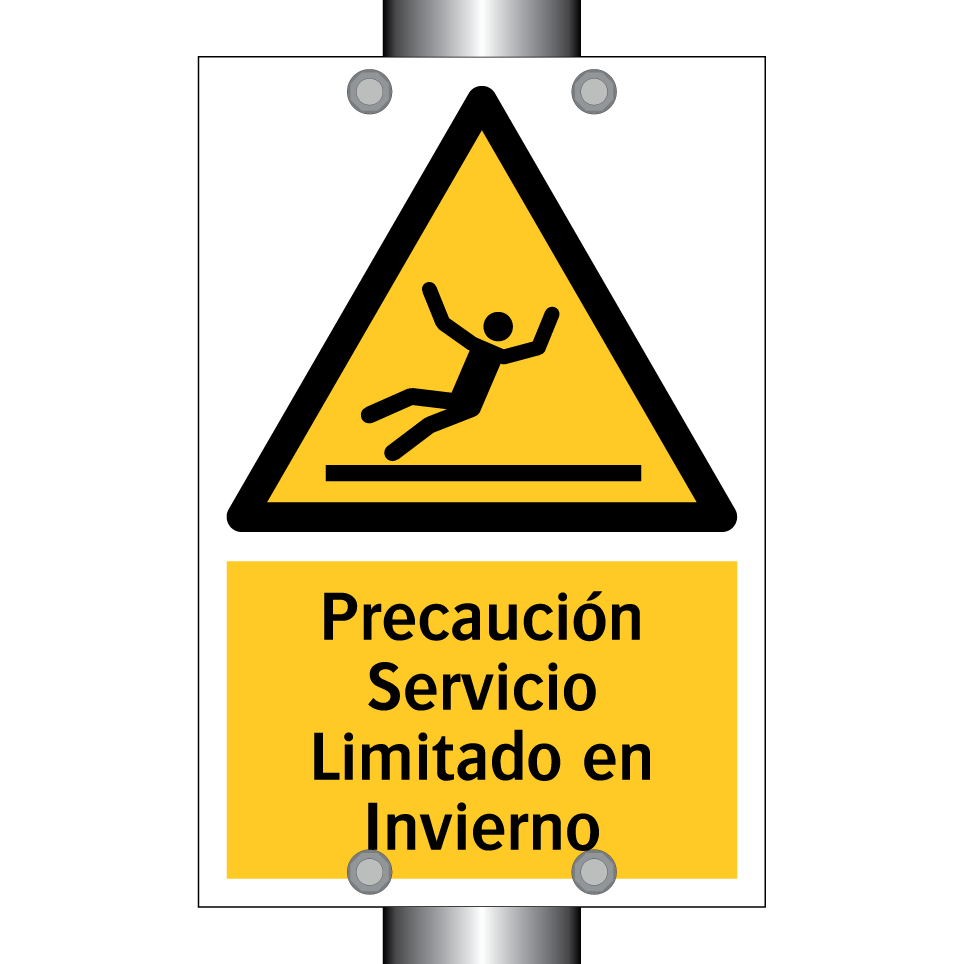 Precaución Servicio Limitado en Invierno
