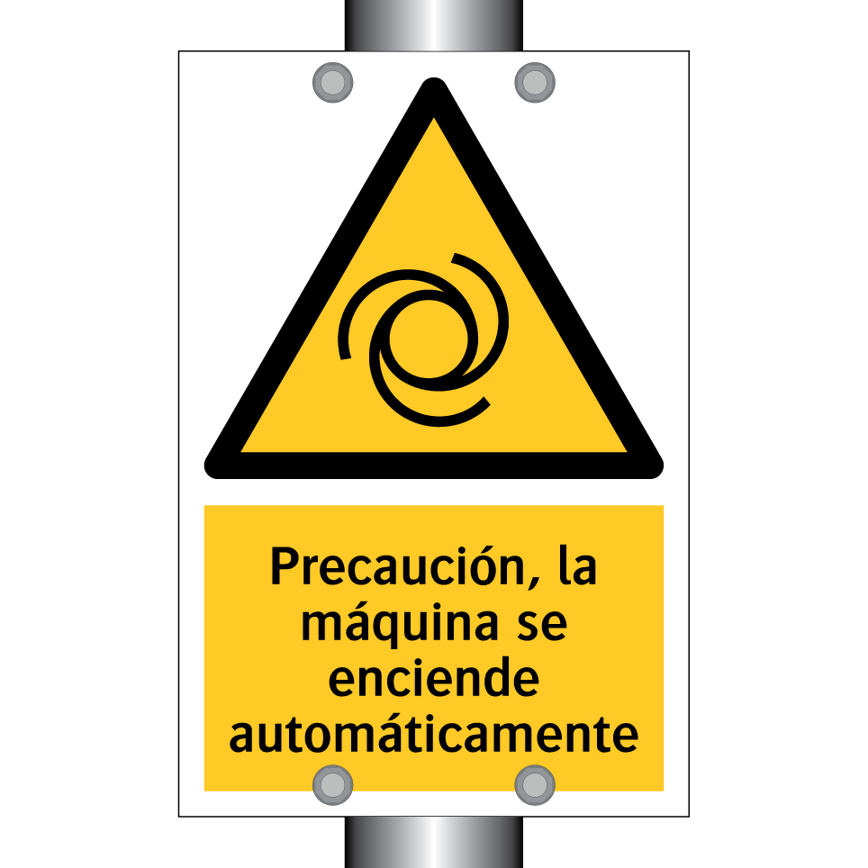 Precaución, la máquina se enciende automáticamente