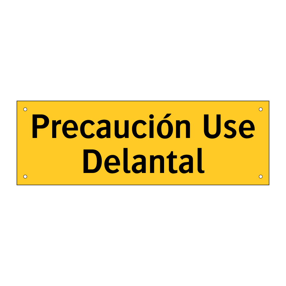 Precaución Use Delantal
