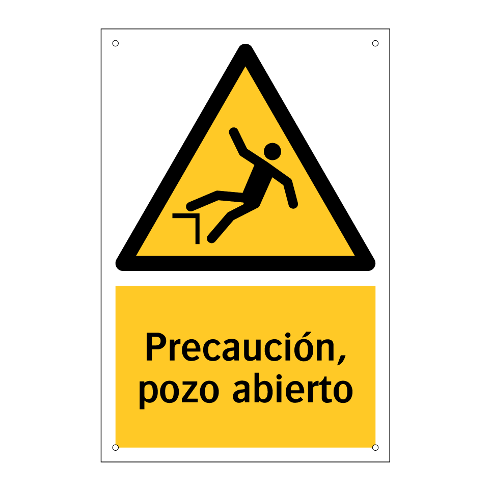 Precaución, pozo abierto