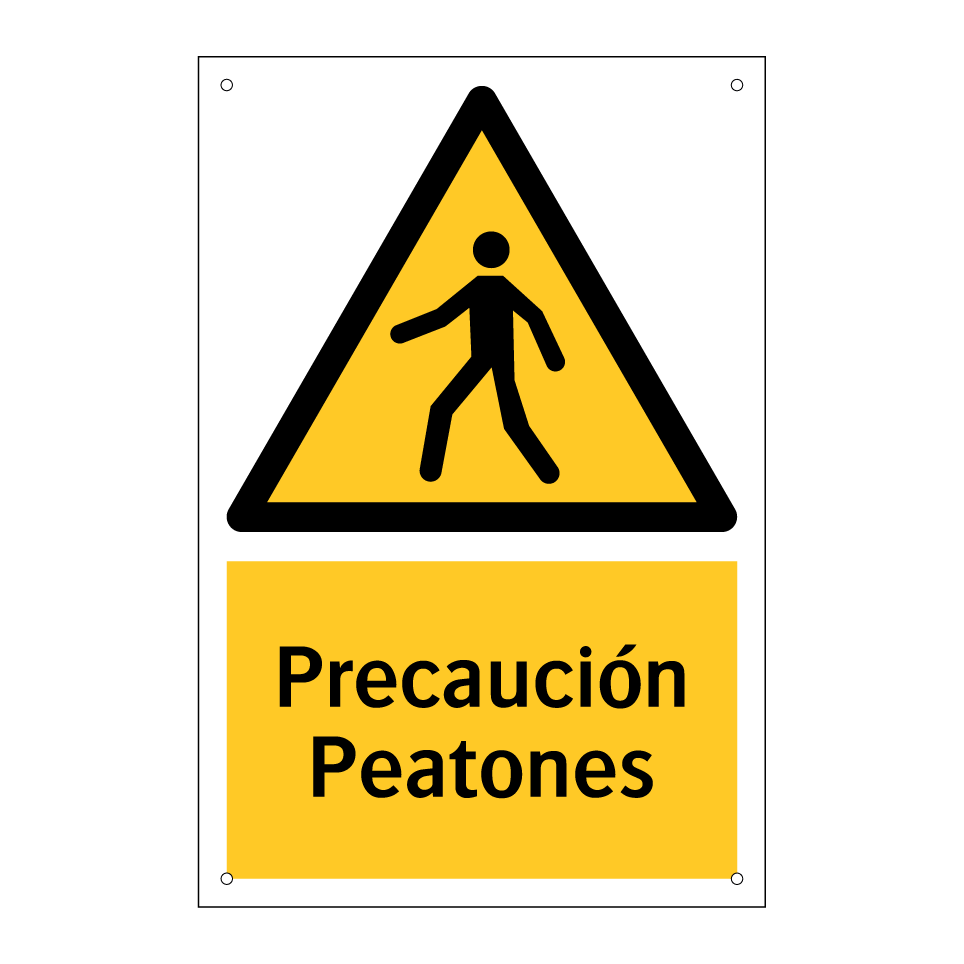 Precaución Peatones