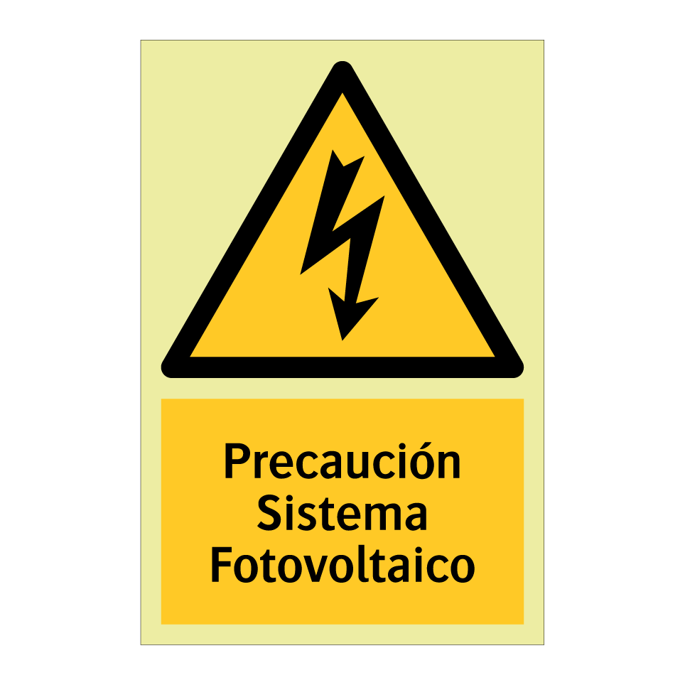 Precaución Sistema Fotovoltaico