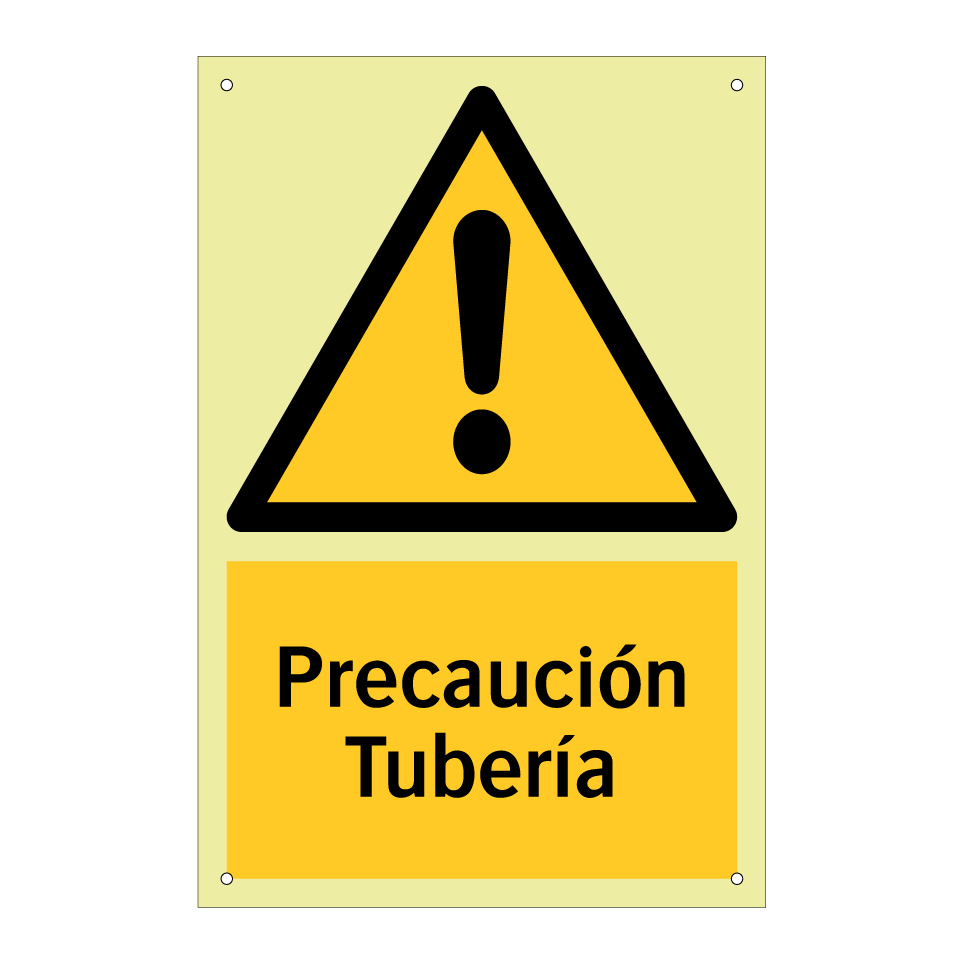 Precaución Tubería