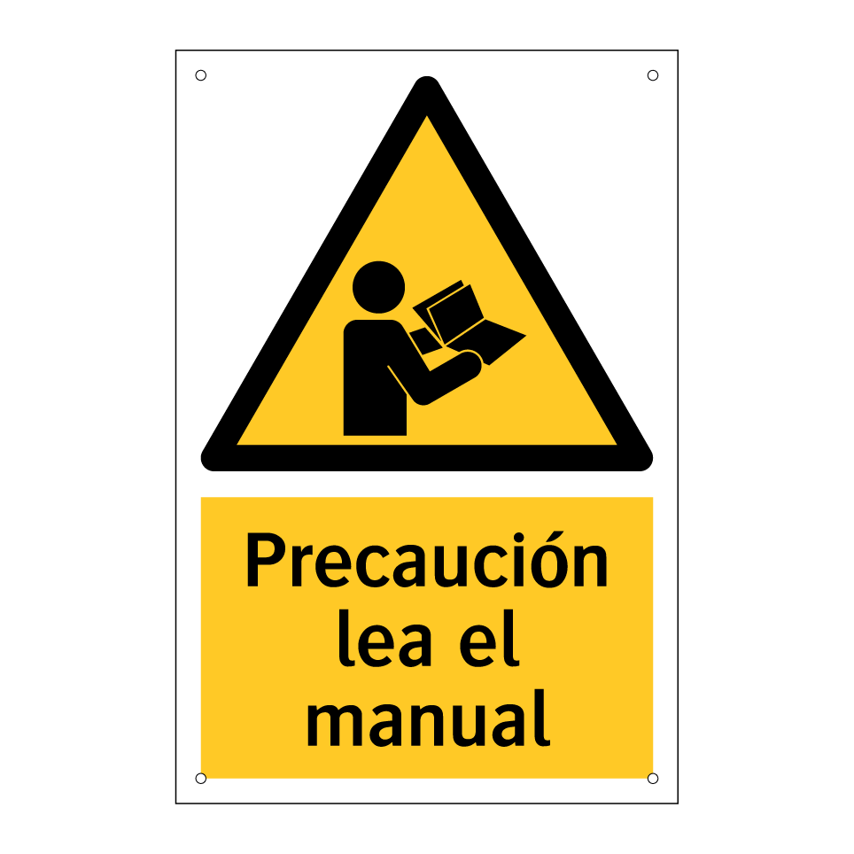 Precaución lea el manual