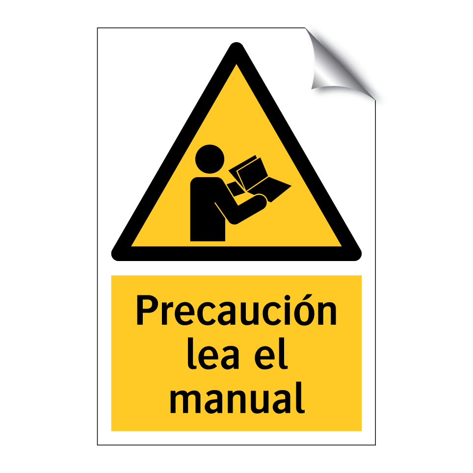 Precaución lea el manual