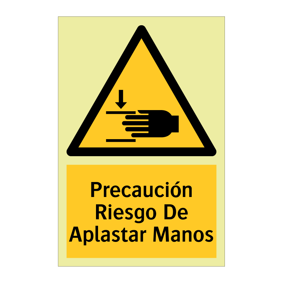Precaución Riesgo De Aplastar Manos