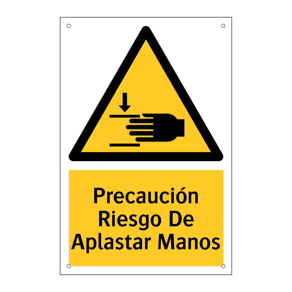 Precaución Riesgo De Aplastar Manos
