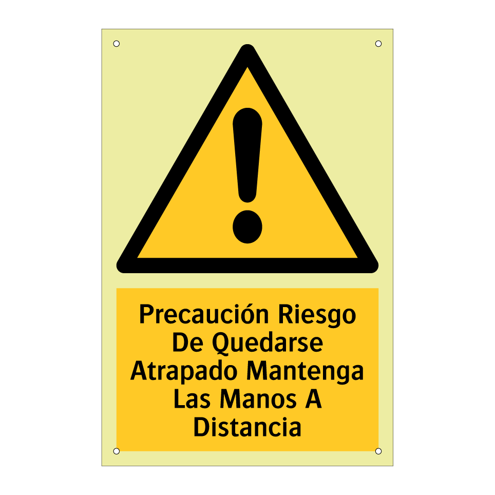 Precaución Riesgo De Quedarse Atrapado Mantenga Las Manos A Distancia