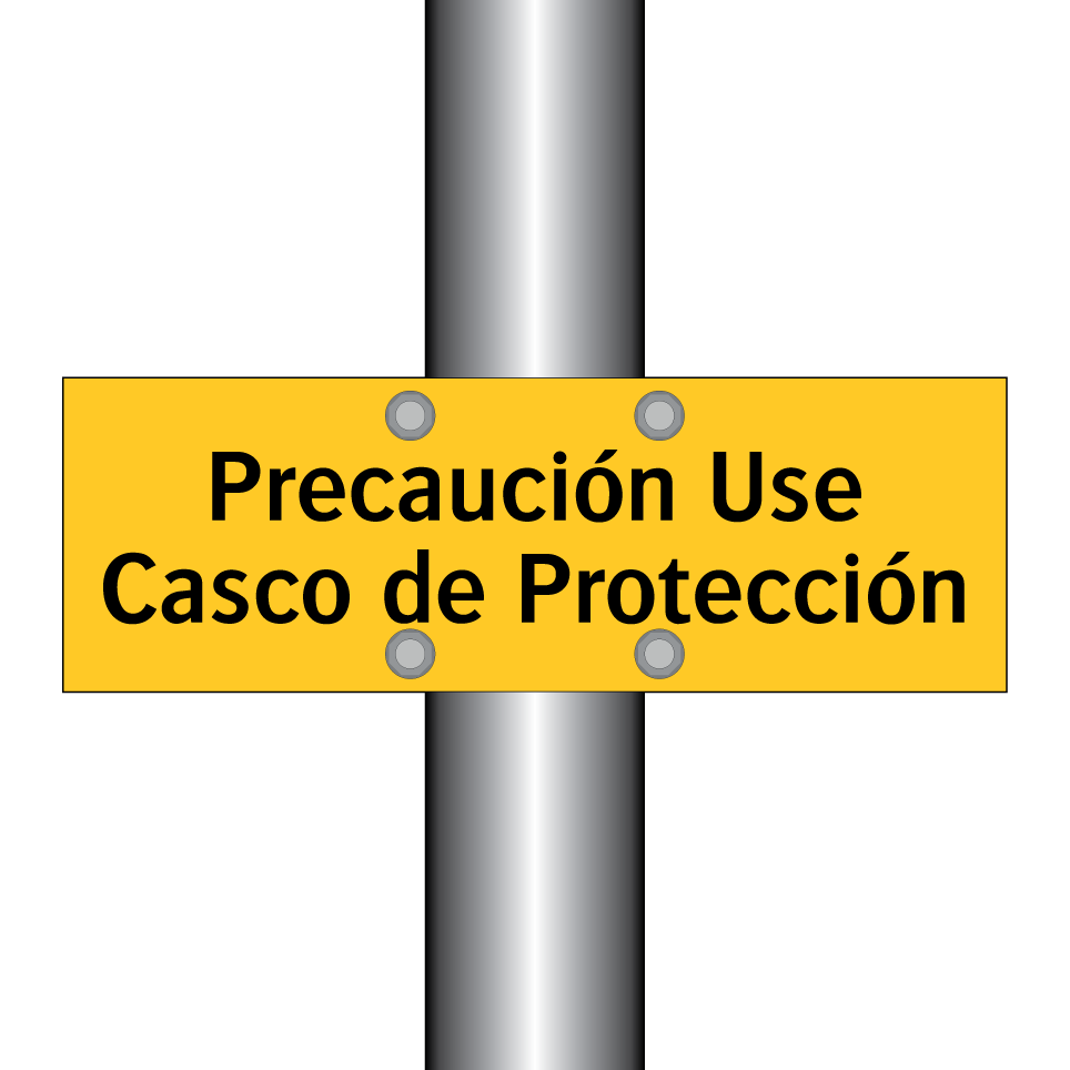 Precaución Use Casco de Protección