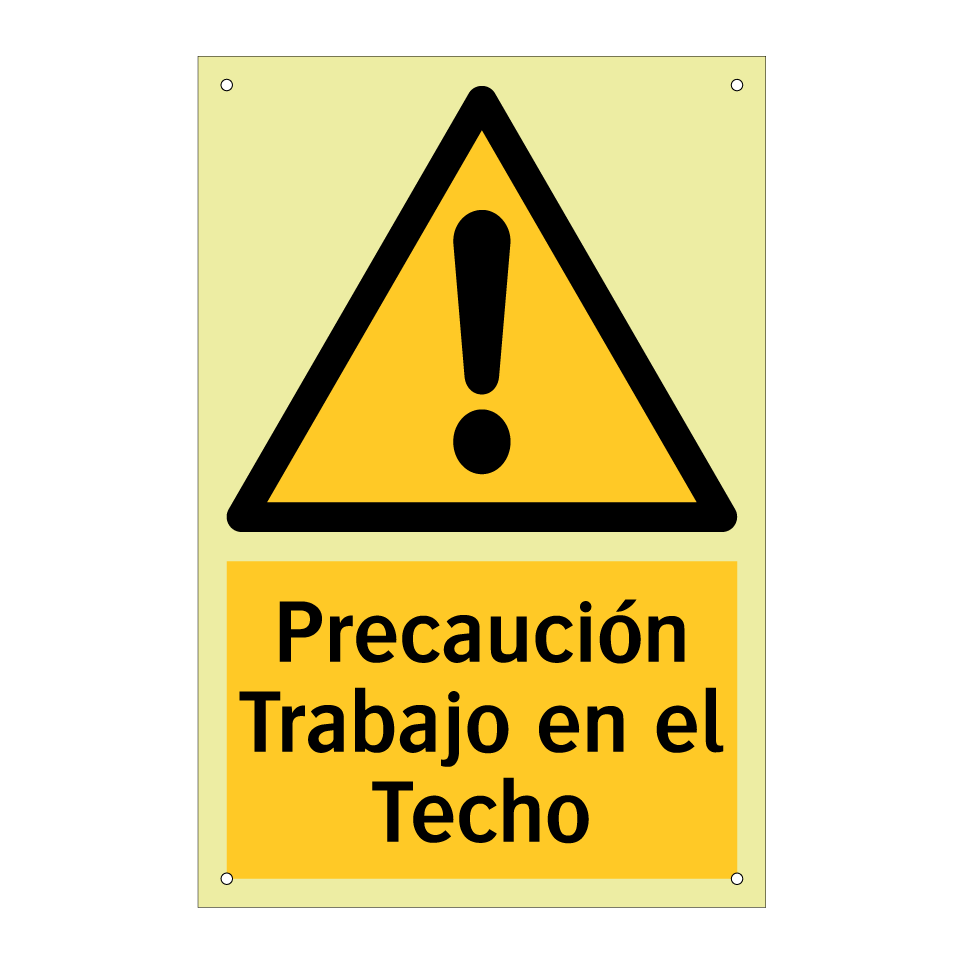 Precaución Trabajo en el Techo