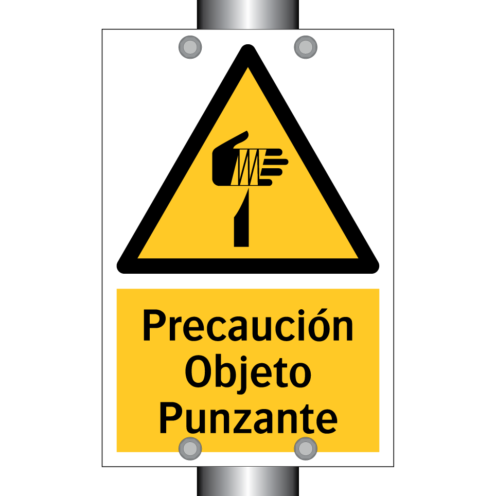Precaución Objeto Punzante