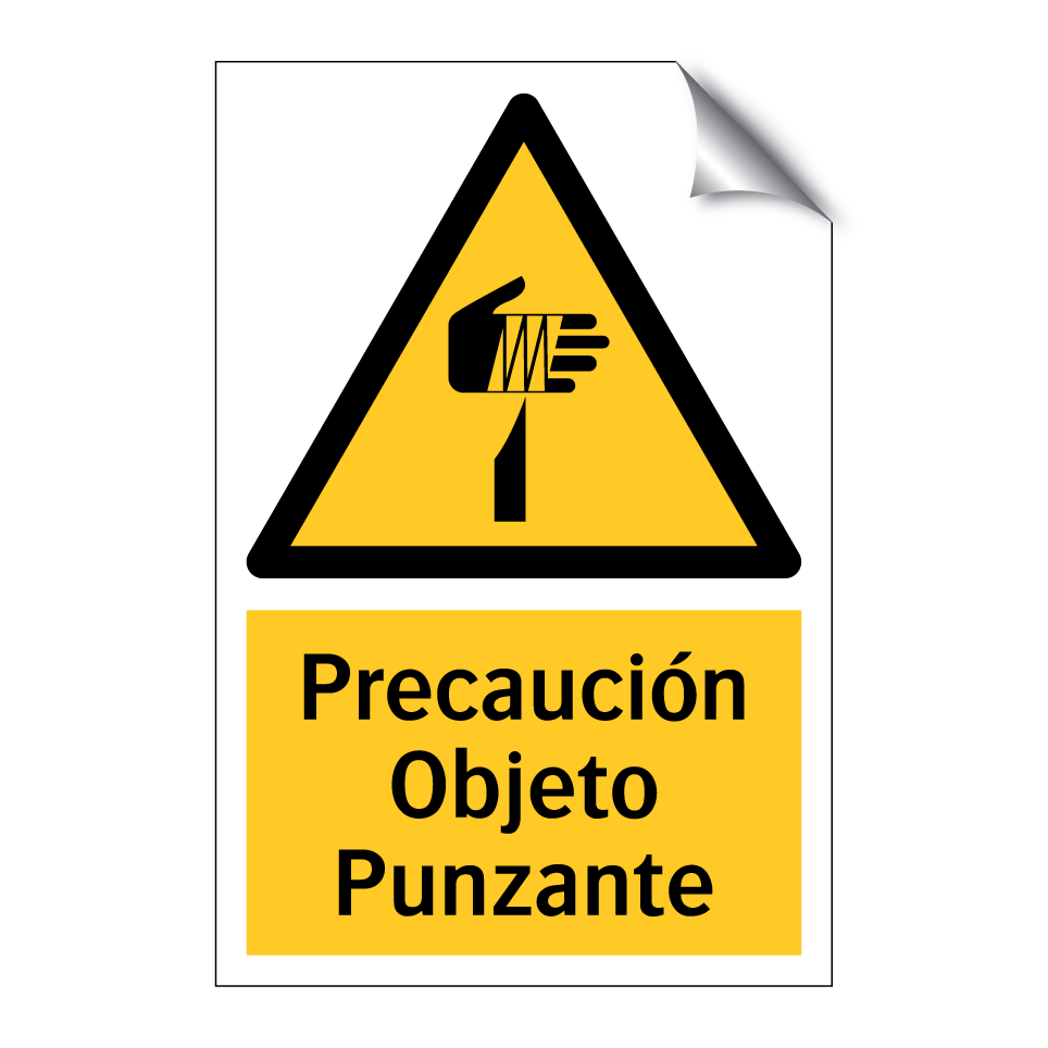 Precaución Objeto Punzante