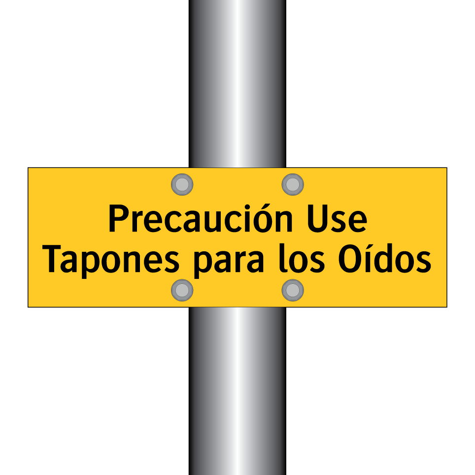 Precaución Use Tapones para los Oídos